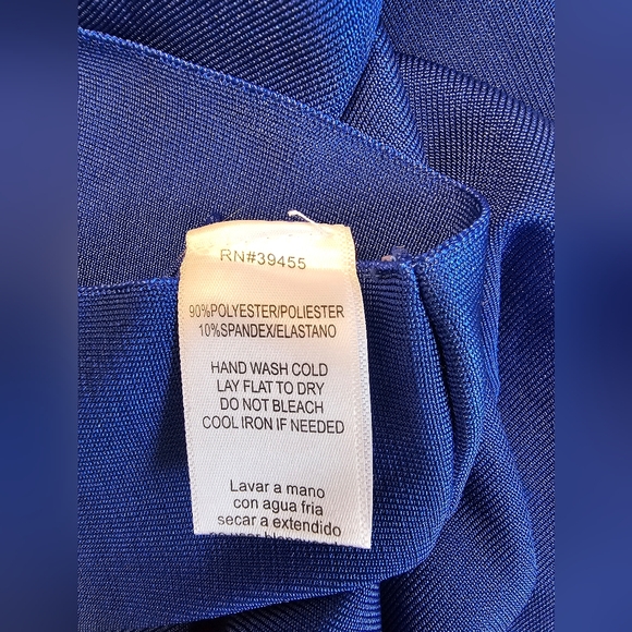 WOW Couture Colbalt Blue Bandage Pencil Skirt Size S - Picture 9 of 9